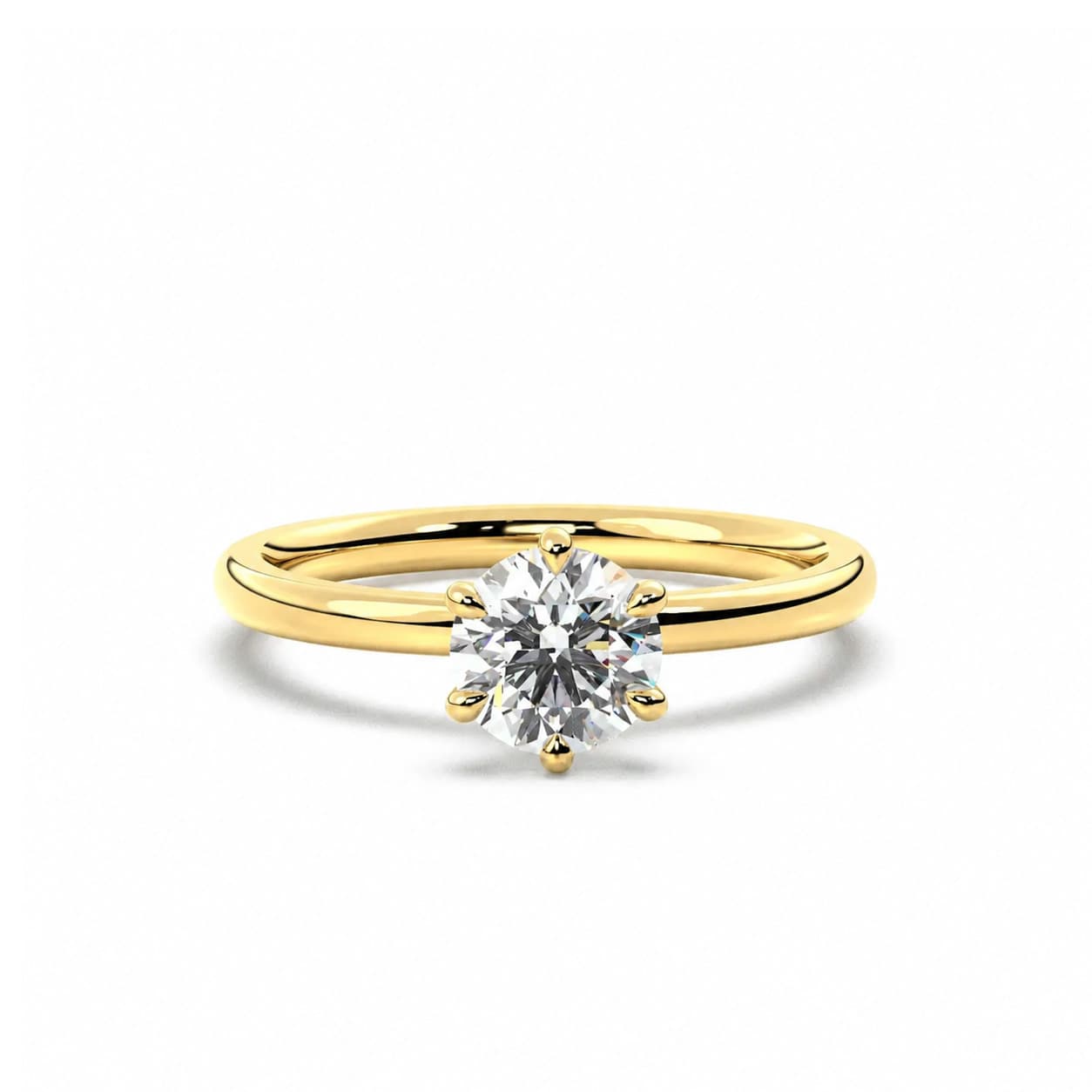 Solitaire diamond ring