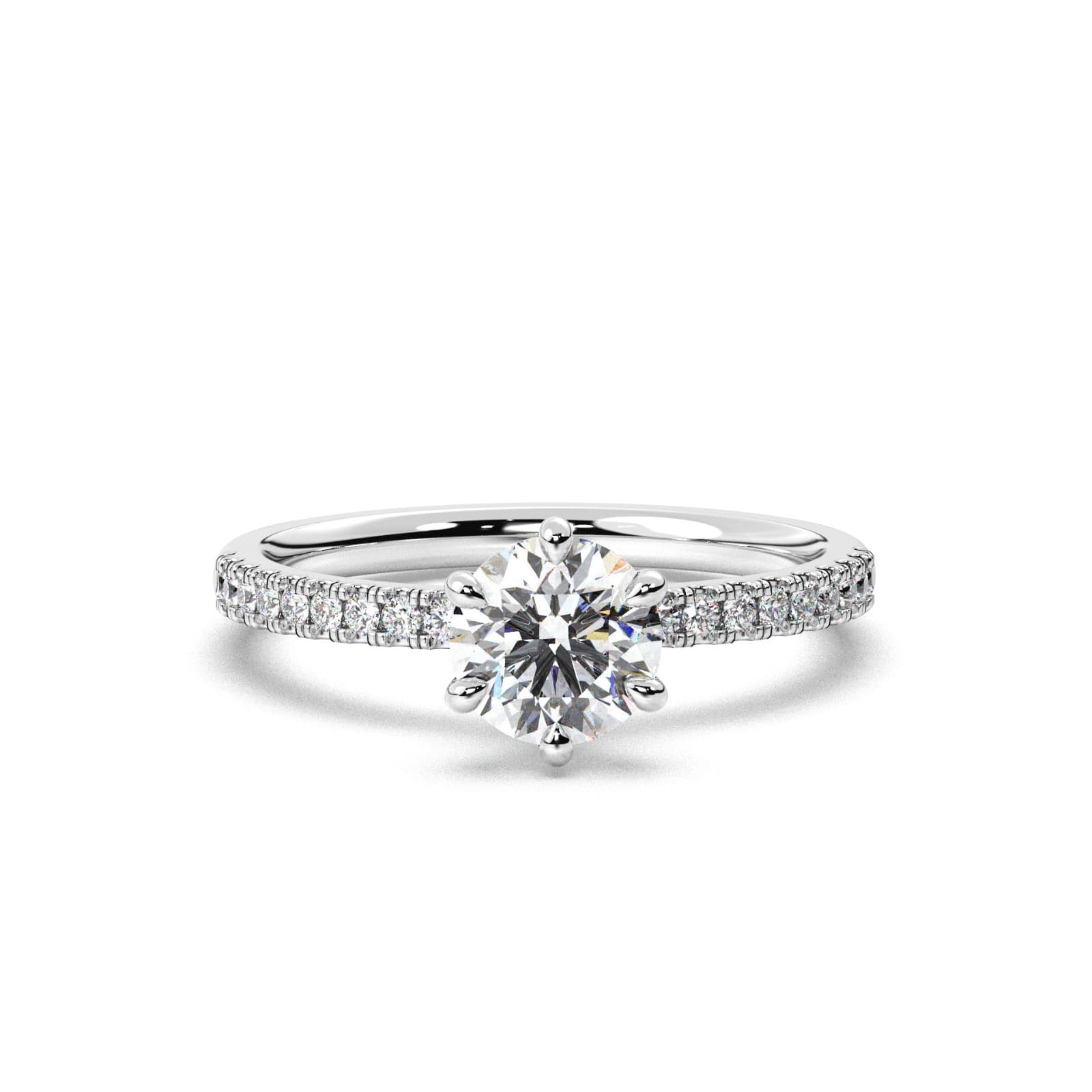 Pavé diamond ring