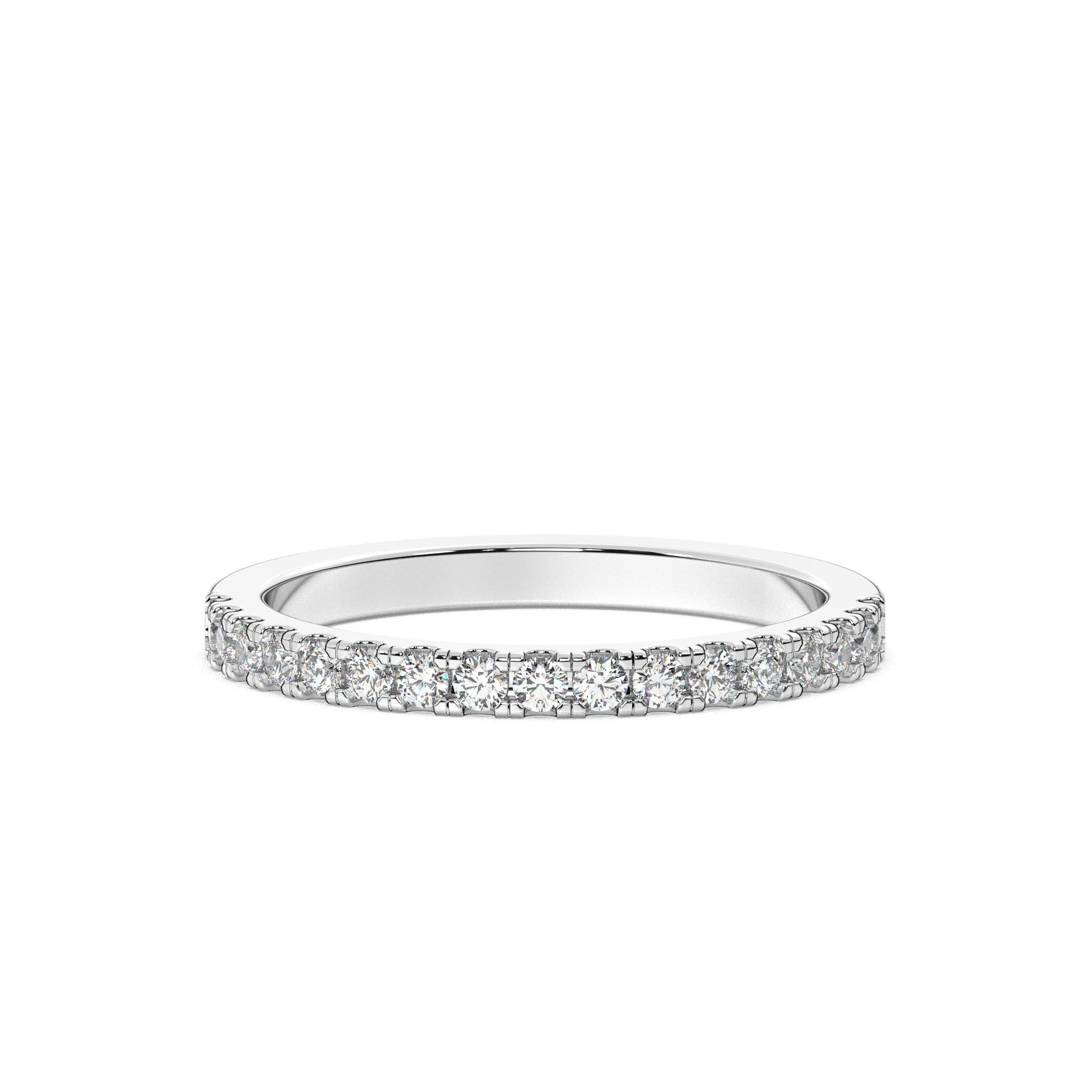 Eternity in white gold, Angle