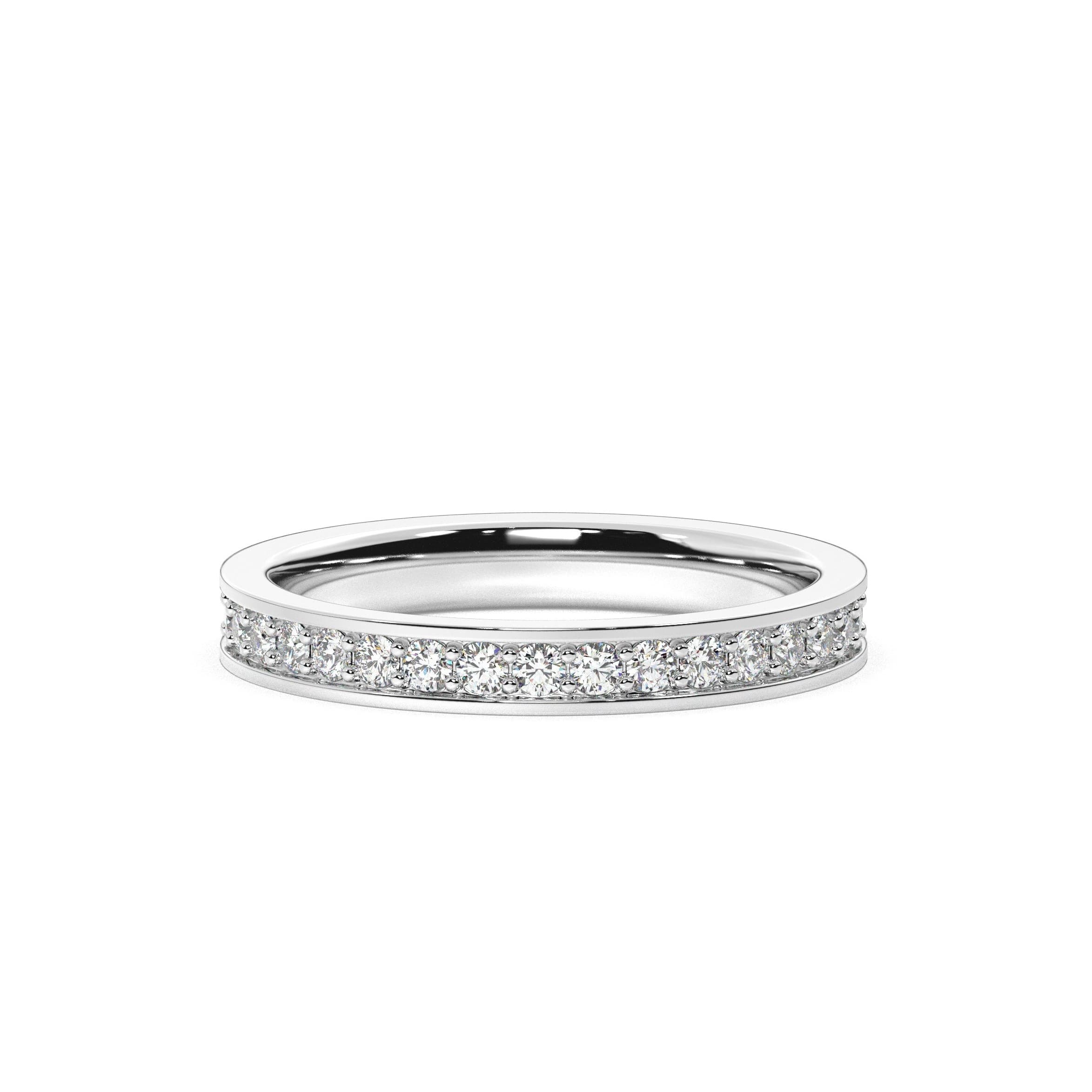 Framed diamond band