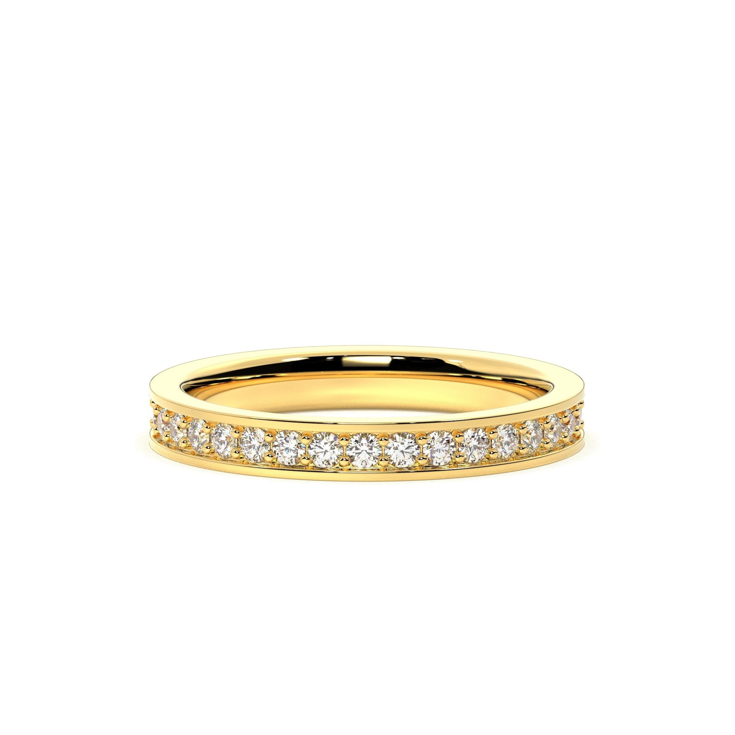 Framed diamond band