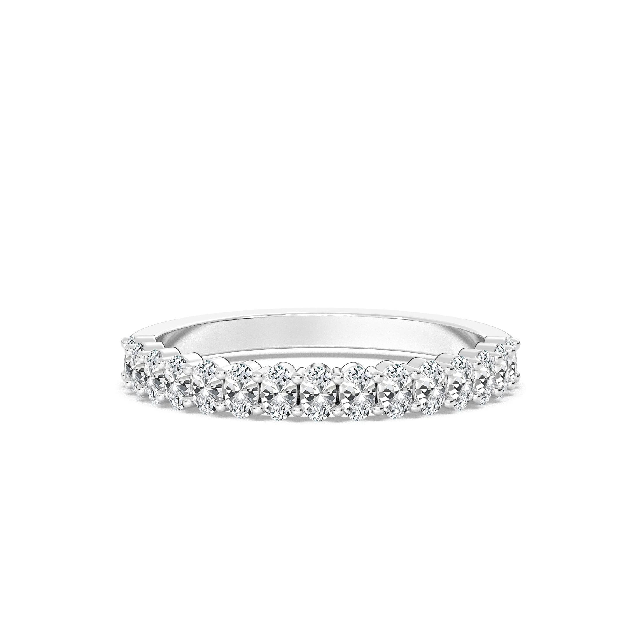Shaped eternity diamond band