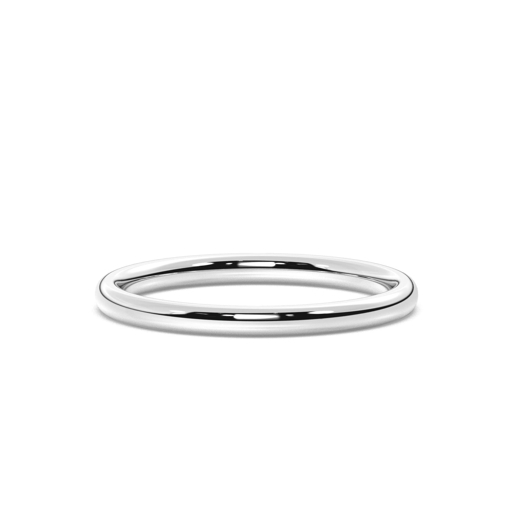 Plain in white gold, Angle