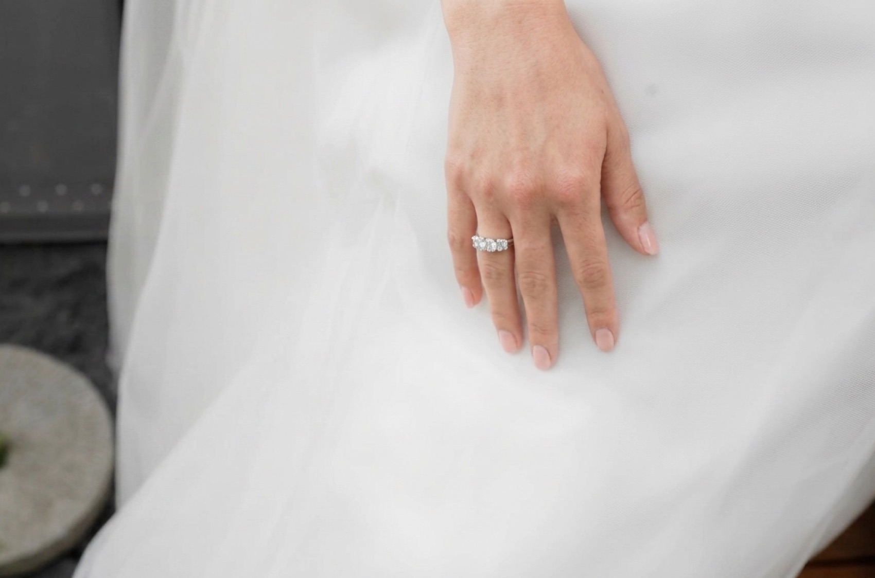 Hand wearing a ring